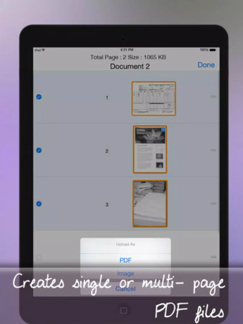 Quick Scanner - Convert to PDF & OCR Documents iPad  Screenshots