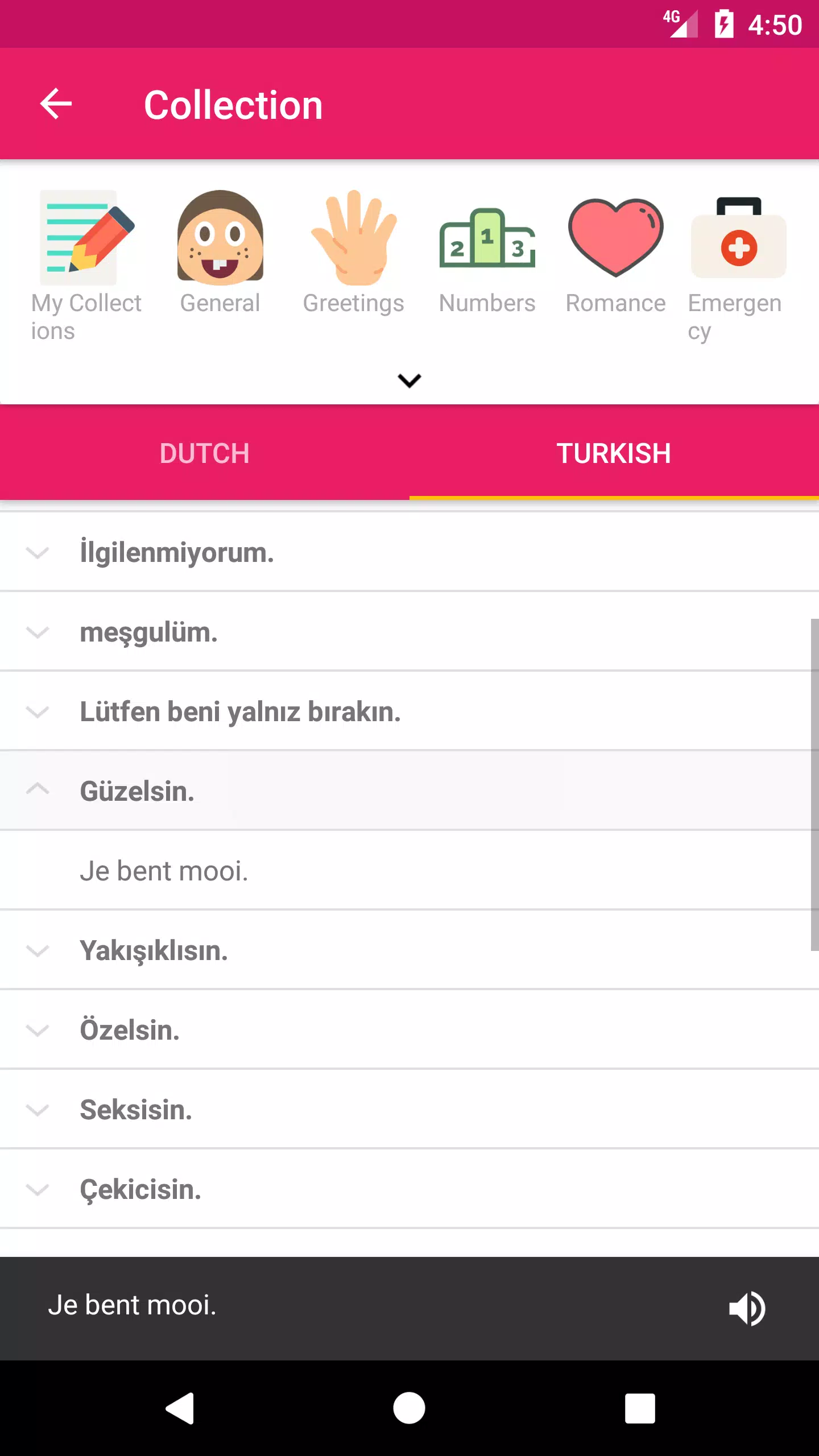Dutch Turkish Dictionary Screenshots