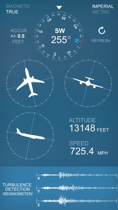 Airplane Compass and Altimeter سکرین شاٹس