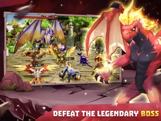 Tangkapan skrin Summon Dragons iPad 