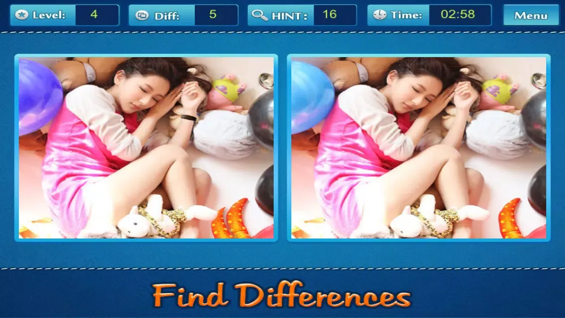 Captures d'écran de Find Five Differences