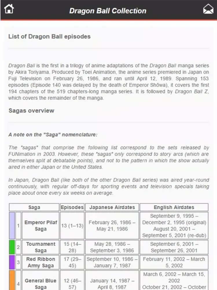 dragon ball full collection edition iPad 应用截图