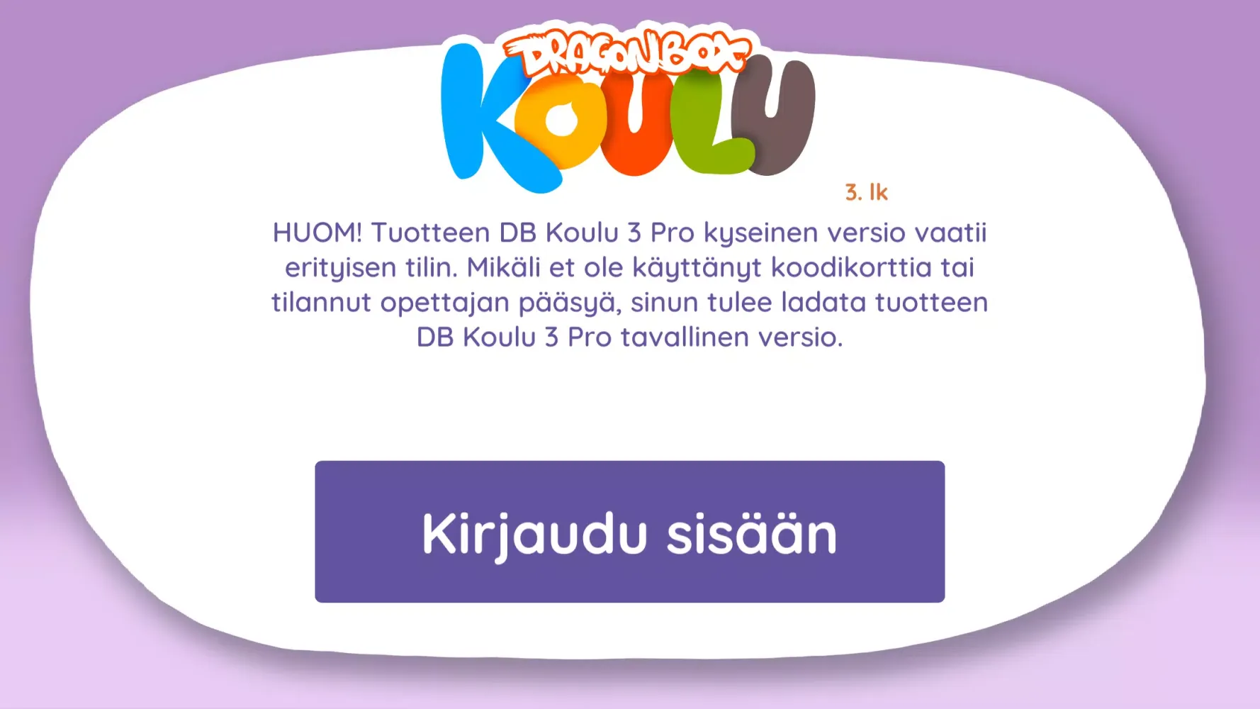 Login Access: DB Koulu 3应用截图