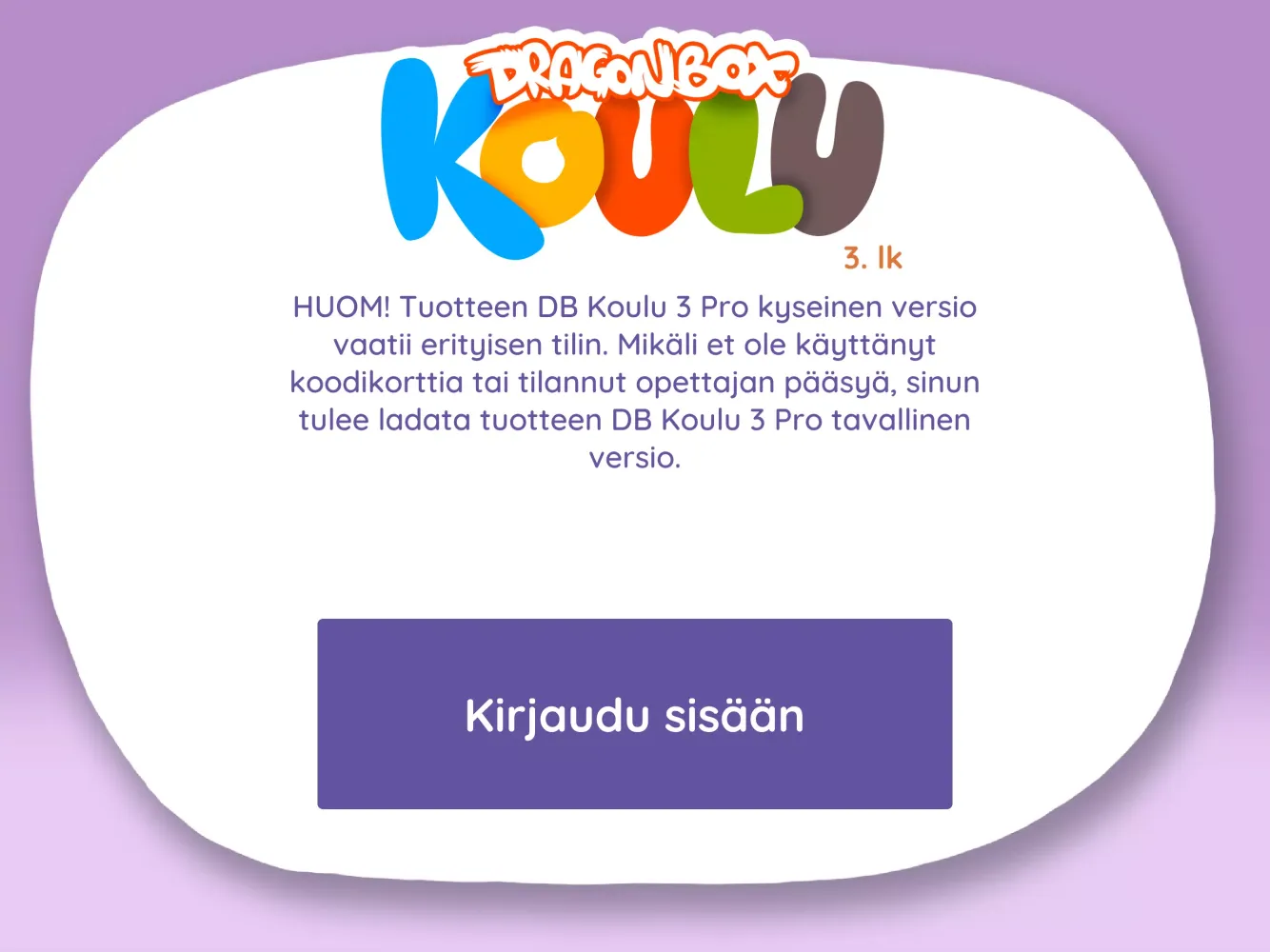 Login Access: DB Koulu 3应用截图
