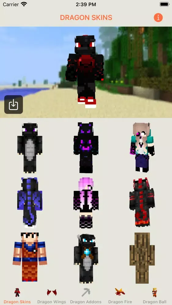 Tangkapan layar HERO DRAGON WING FOR MINECRAFT