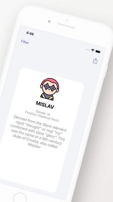 Ảnh chụp màn hình của BabyNames - Name Meaning