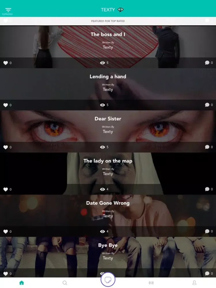 Скриншоты TEXTY: Chat Stories Text Story iPad 