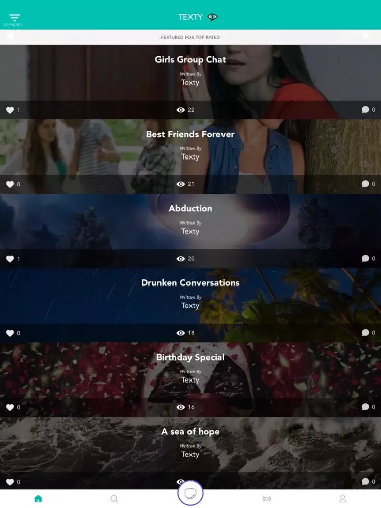 Скриншоты TEXTY: Chat Stories Text Story iPad 