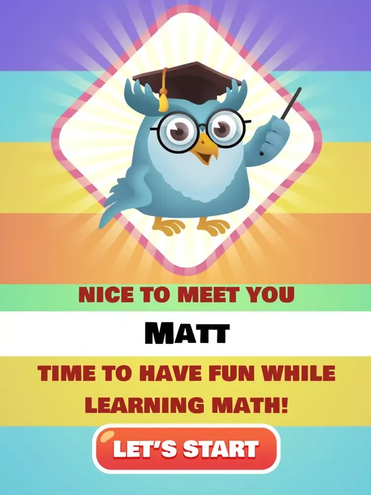 Tangkapan layar Math Learner+ iPad 
