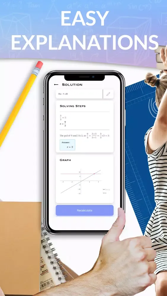 Tangkapan layar Math Answer Scanner+