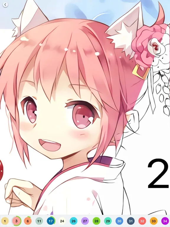 Capturas de pantalla de Anime Paint - Color By Number iPad 