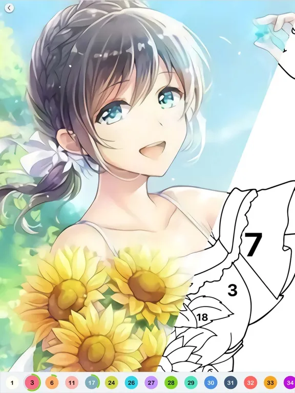 Capturas de pantalla de Anime Paint - Color By Number iPad 