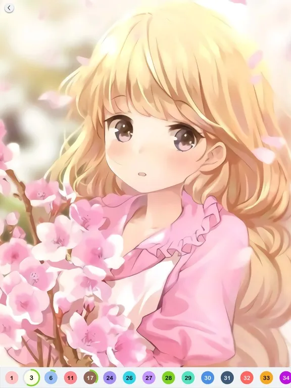 Capturas de pantalla de Anime Paint - Color By Number iPad 