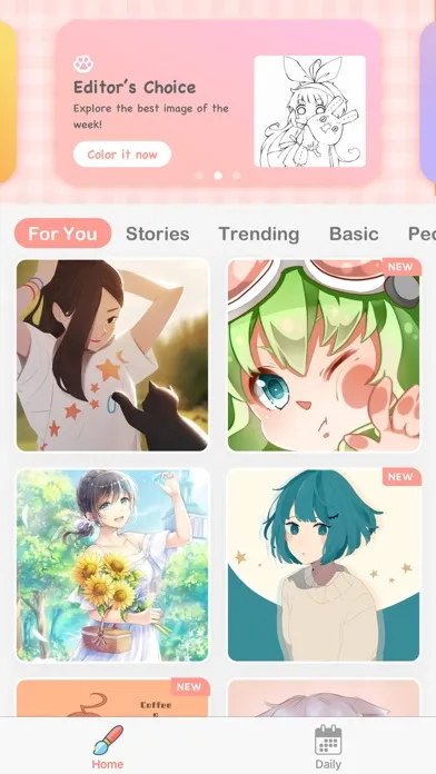 Capturas de pantalla de Anime Paint - Color By Number