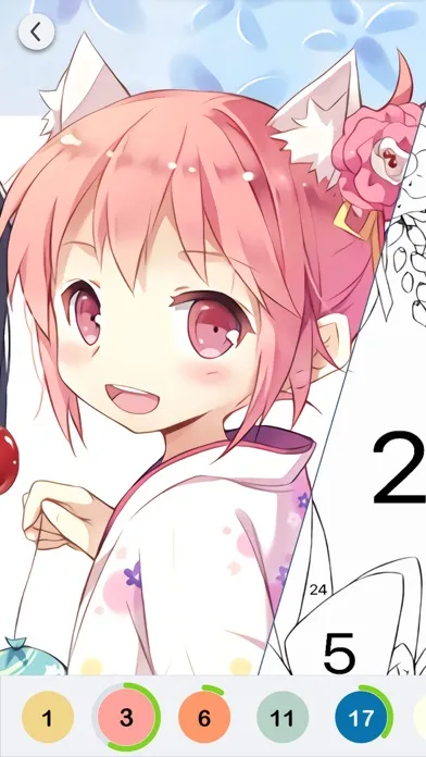 Capturas de pantalla de Anime Paint - Color By Number