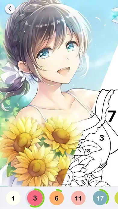 Capturas de pantalla de Anime Paint - Color By Number