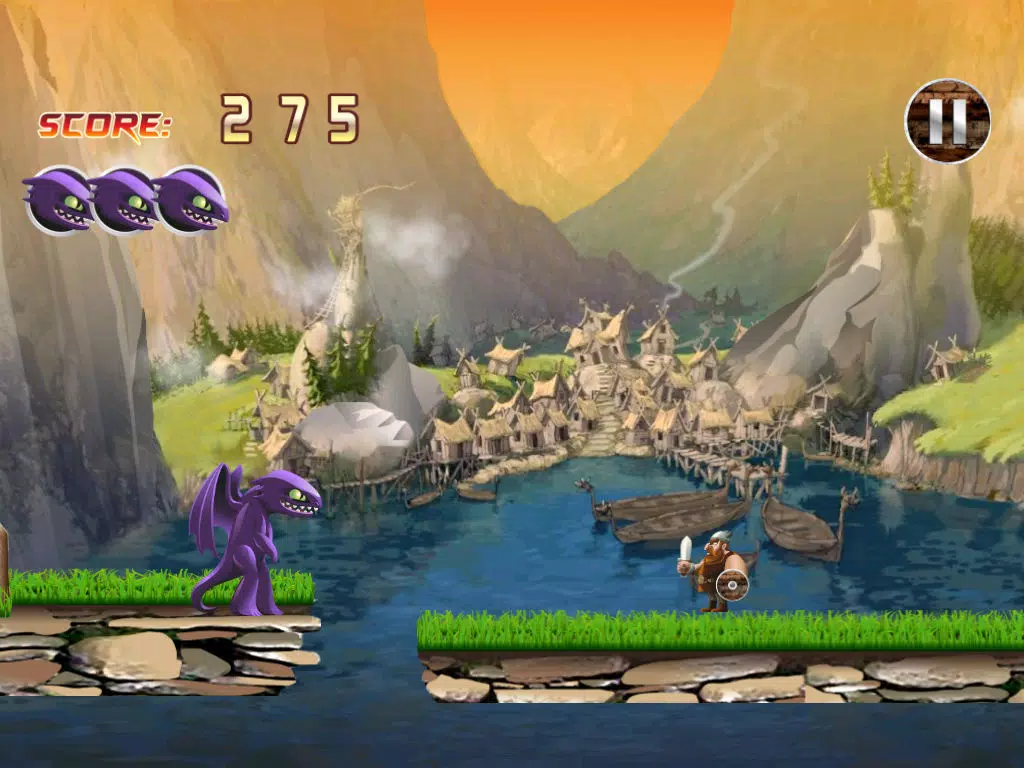 Ảnh chụp màn hình của Dragon War Racing Game - Race against Thrones of Vikings iPad 