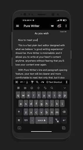 Tangkapan layar Pure Writer - Writing & Notes