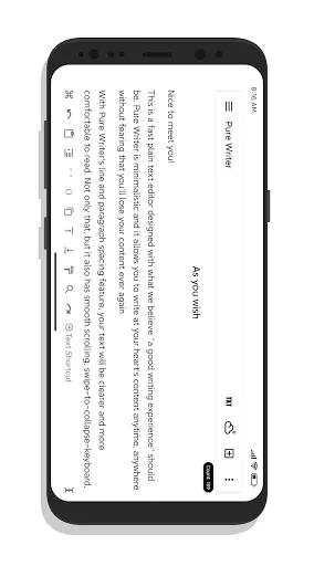 Tangkapan layar Pure Writer - Writing & Notes