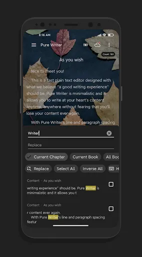 Tangkapan layar Pure Writer - Writing & Notes