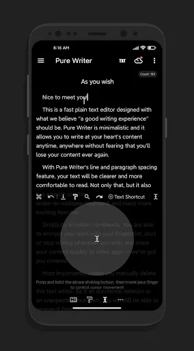 Tangkapan layar Pure Writer - Writing & Notes