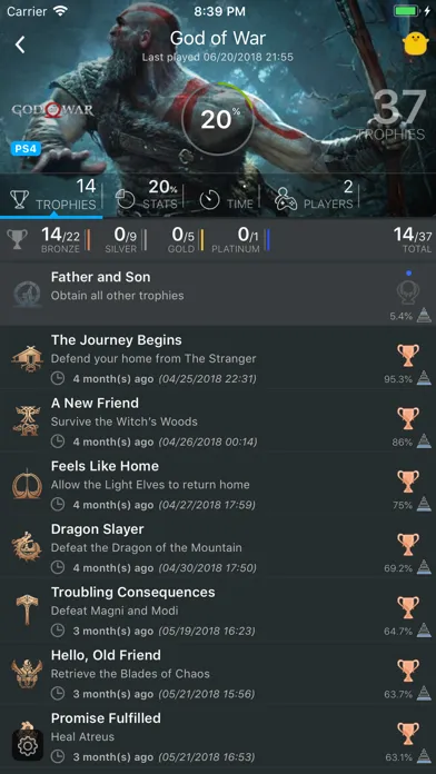 Captures d'écran de YaPSNapp: PSN App