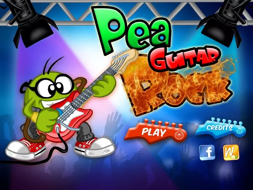Tangkapan layar Pea Guitar Rock iPad 