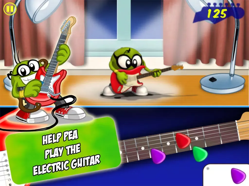 Tangkapan layar Pea Guitar Rock iPad 