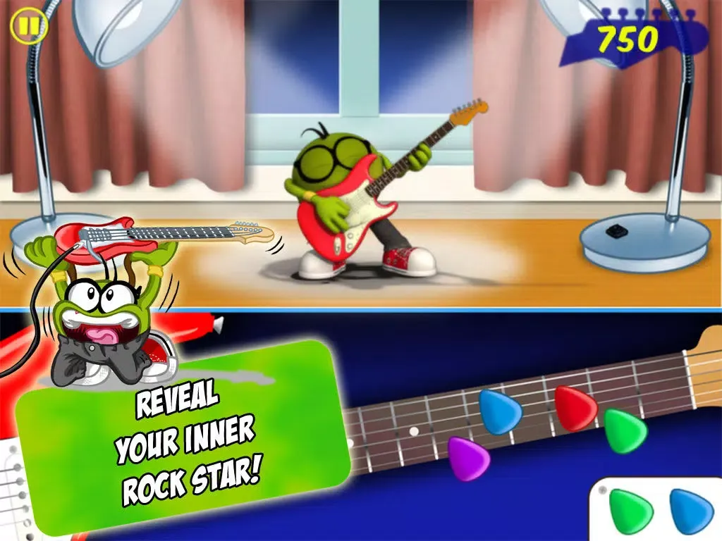 Tangkapan layar Pea Guitar Rock iPad 