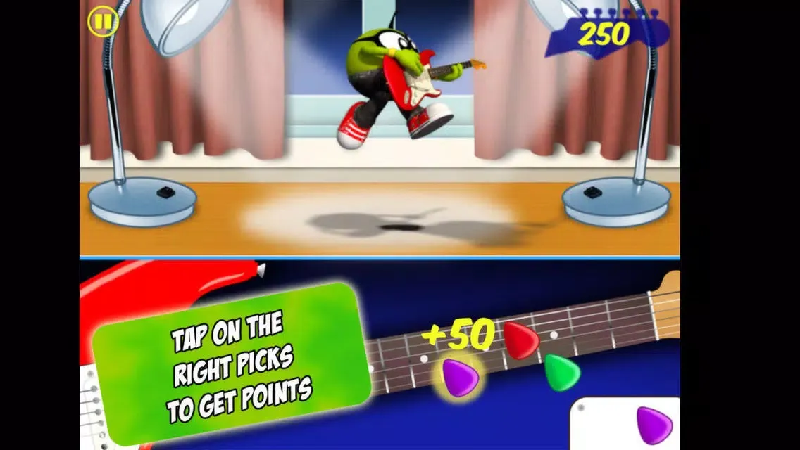 Tangkapan layar Pea Guitar Rock