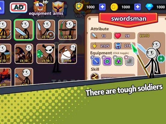 Idle Battle Warriors iPad  Screenshots