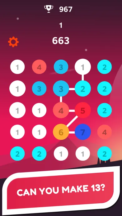 ภาพหน้าจอของ One Line Number - Chain Puzzle