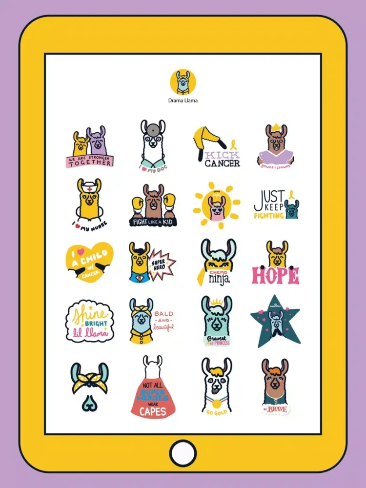 Capturas de pantalla de Kick Cancer With Drama Llama iPad 