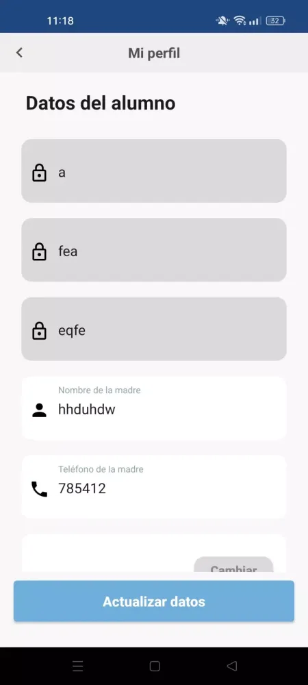 QR Escolar Padres 스크린샷