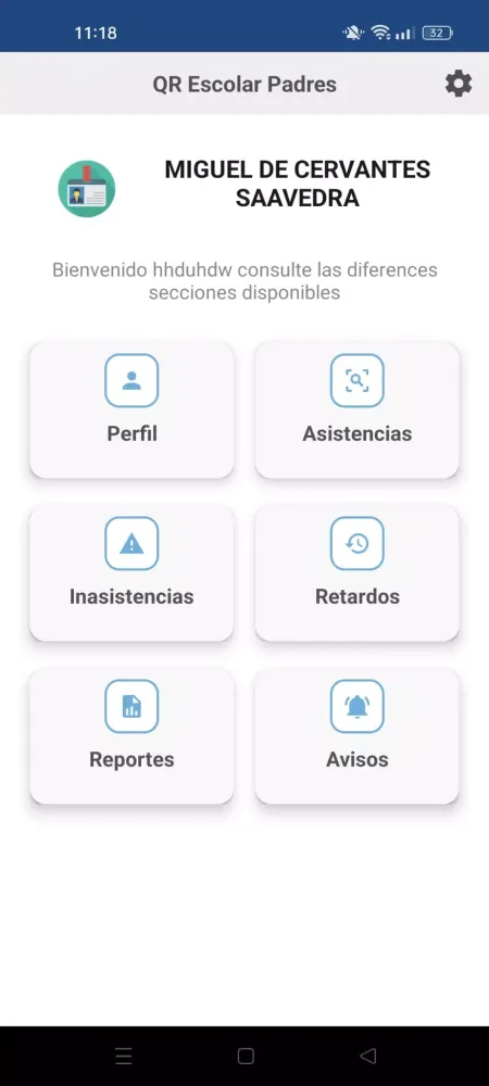 QR Escolar Padres 스크린샷