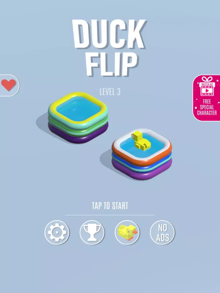 Captures d'écran de Duck Flip iPad 