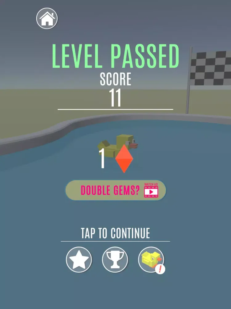 Captures d'écran de Duck Flip iPad 
