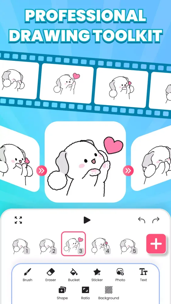 Tangkapan layar Anitoon - Draw Animation App