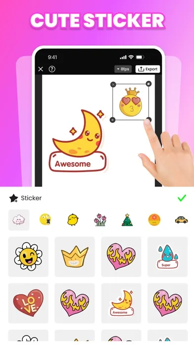 Captures d'écran de Anitoon - Draw Animation App