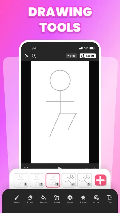 Captures d'écran de Anitoon - Draw Animation App