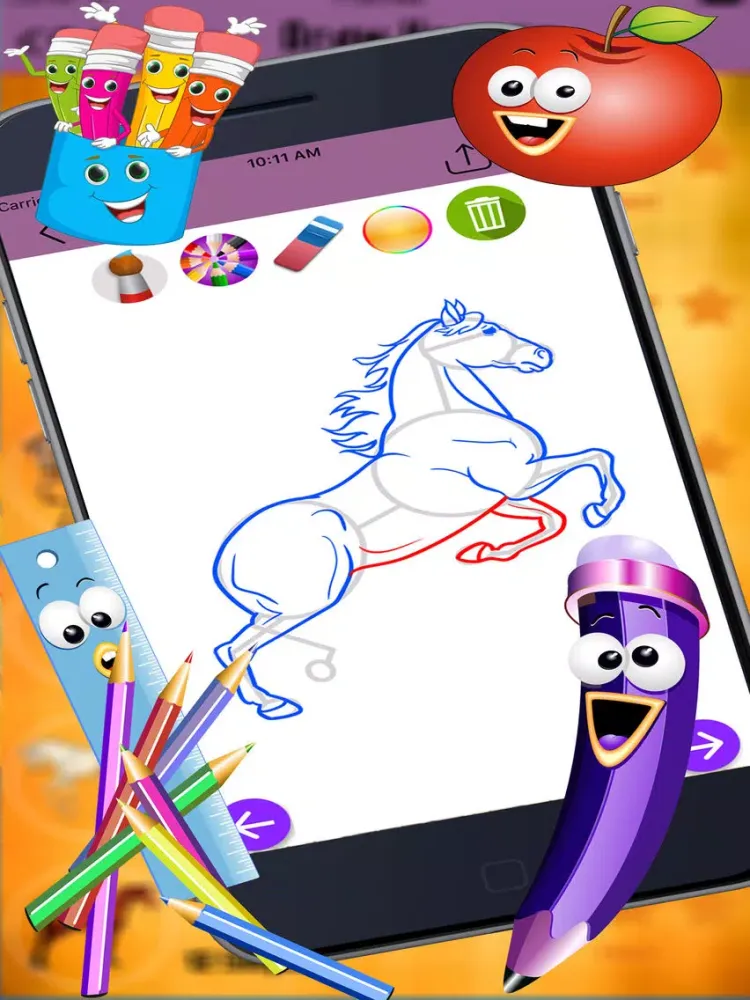 Capturas de tela do How to Draw Horses iPad 