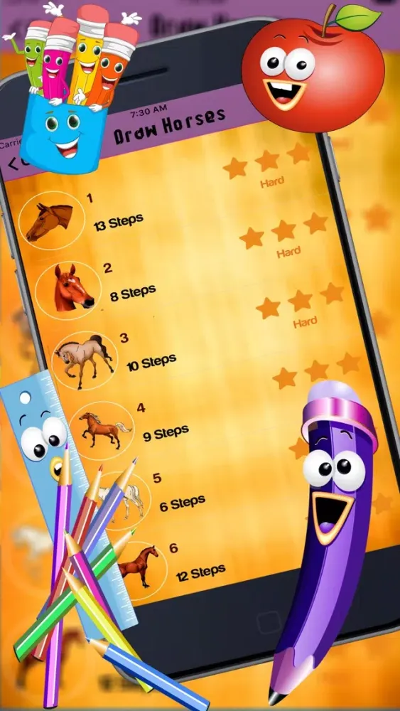 Capturas de tela do How to Draw Horses