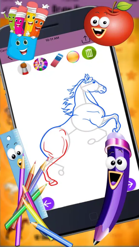 Capturas de tela do How to Draw Horses