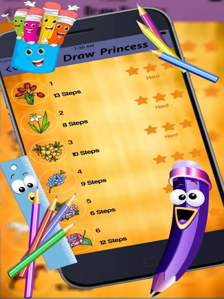Скриншоты Learn to Draw Flowers iPad 