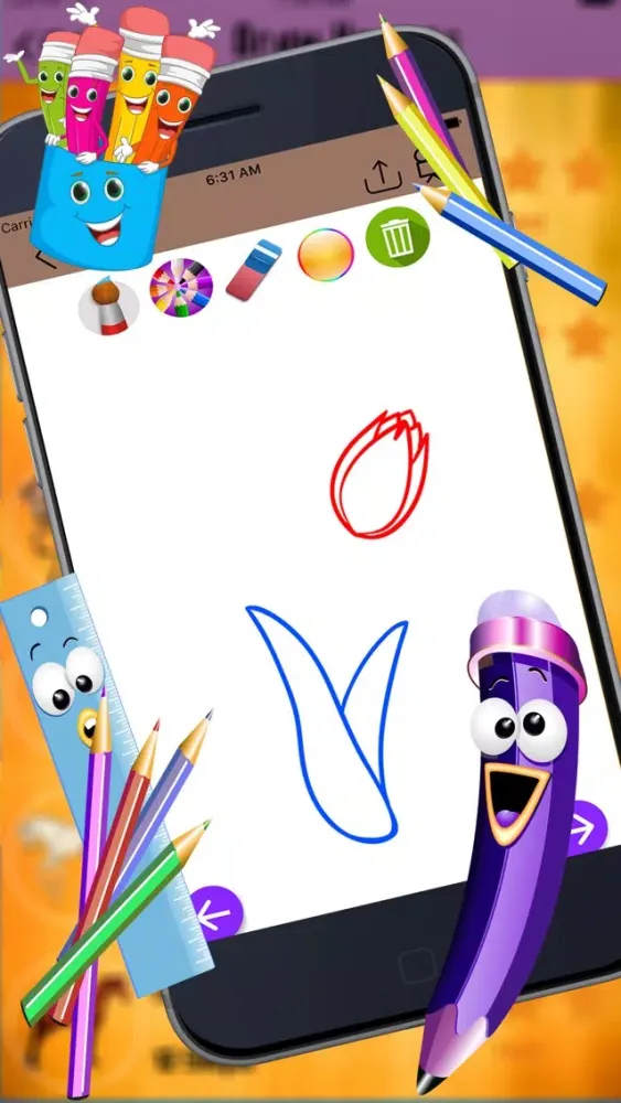 Скриншоты Learn to Draw Flowers