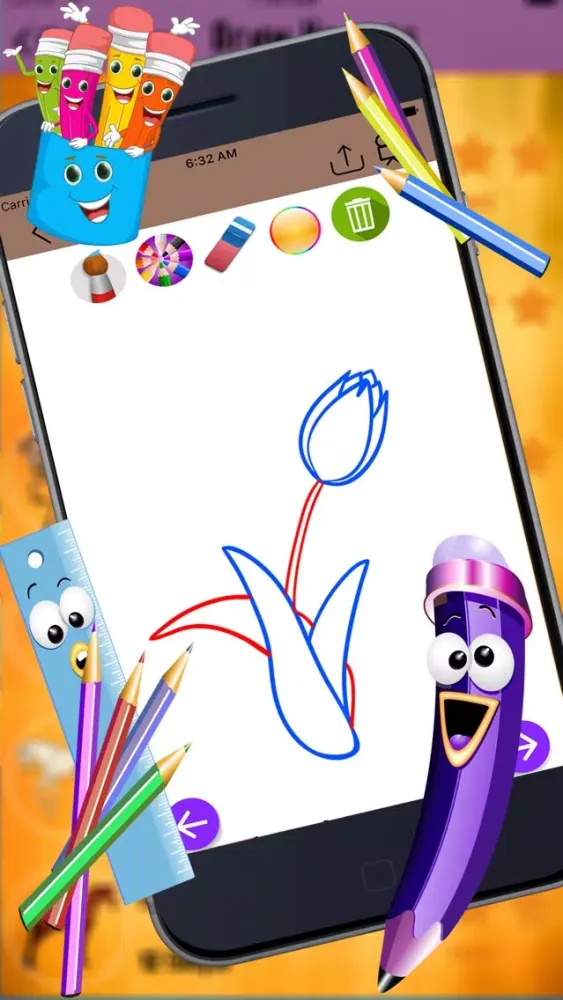 Скриншоты Learn to Draw Flowers