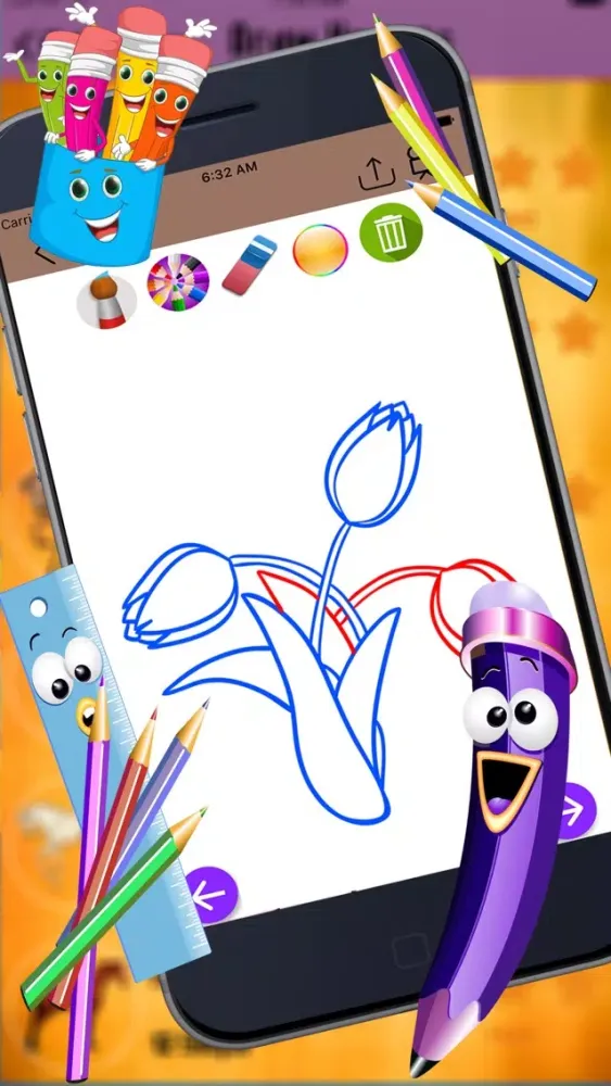 Скриншоты Learn to Draw Flowers
