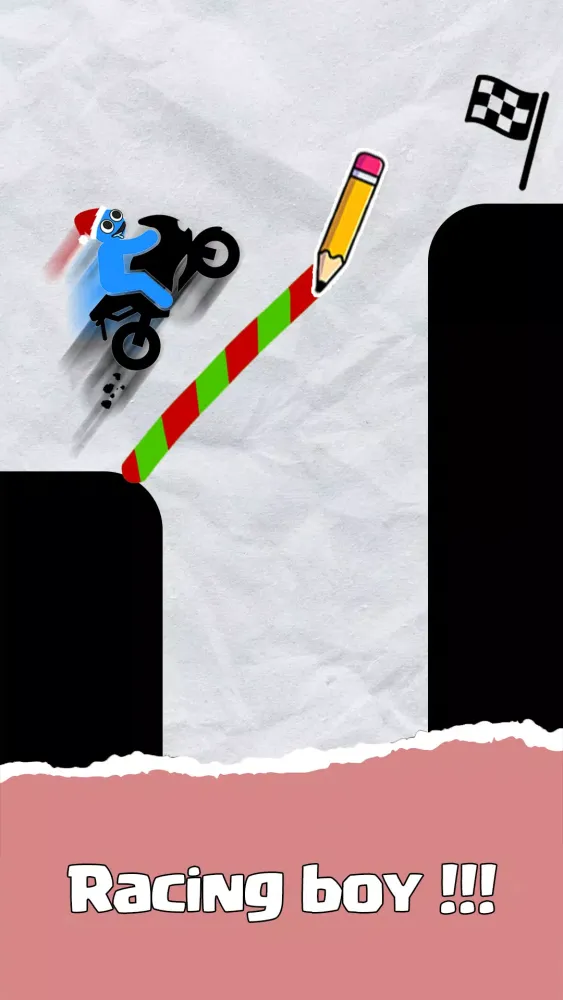 Ảnh chụp màn hình của Draw Line: Save the Motorbike
