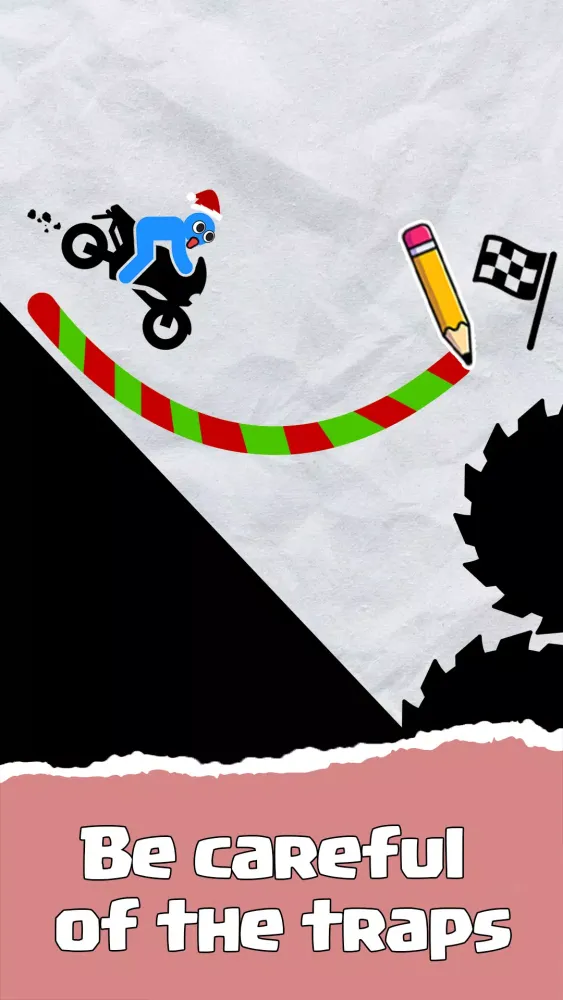 Ảnh chụp màn hình của Draw Line: Save the Motorbike