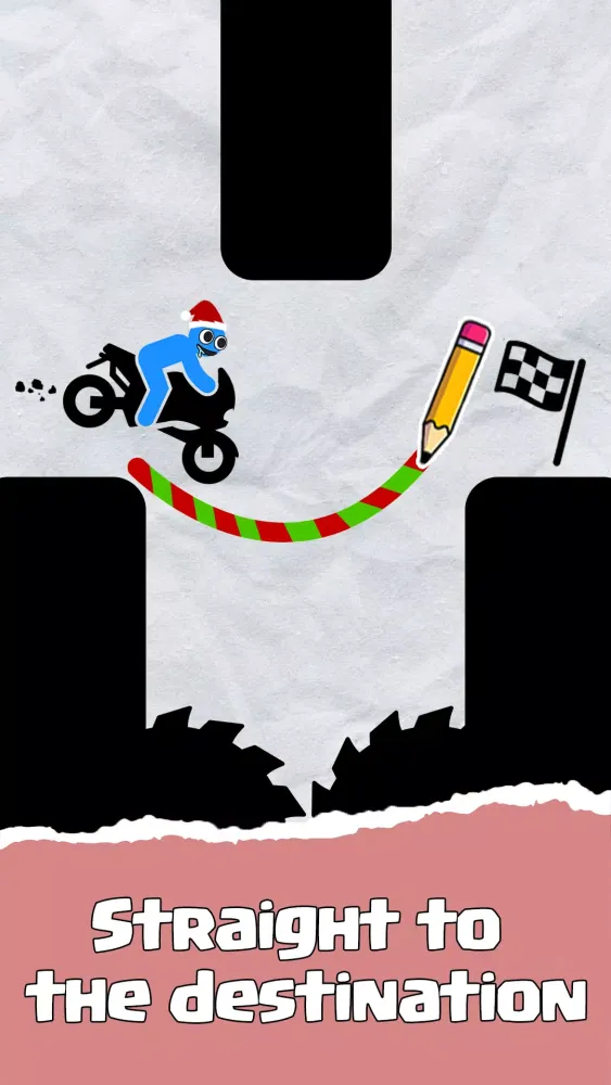 Ảnh chụp màn hình của Draw Line: Save the Motorbike